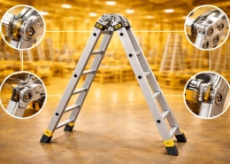 05 مفصل‌های فولادی در نردبان‌ها