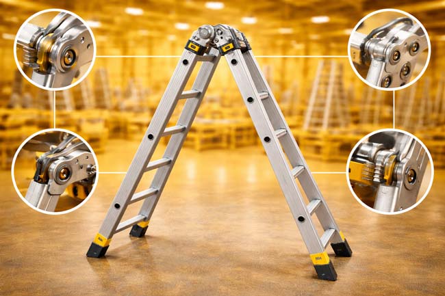 05 مفصل‌های فولادی در نردبان‌ها