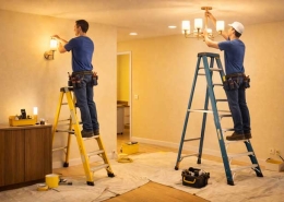 نردبان برای برقکاری