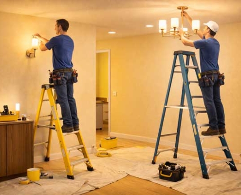 نردبان برای برقکاری